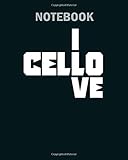 Notebook: cello cello player play cellos cellist musician - 50 sheets, 100 pages - 8 x 10 inches
