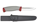 Morakniv Craftline HighQ Allround Fixed Blade Utility Knife with Carbon Steel Blade and Combi-Sheath, 3.8-Inch