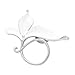 SENFAI Lovely Alloy White Enamel Flower Magnetic Clip Magnetic Eyeglass Holder Brooch Jewelry