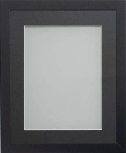 Frame Company Allington Black 8x8 inch Frame With Grey Mount For Image 5x5 inch *Choice of sizes* Fitted with Real Glass — image 1