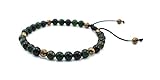 Mens Beaded Bracelet 6mm Shambhala Mens Beaded Bracelets Green