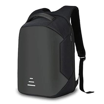 Techhark Smart Anti Theft Backpack Waterproof 15.6 Inch Laptop Bagpack USB Charging Port 30 Ltrs Travel Hiking Fashion Business Bag for Men Women Unisex School College Office (Black)