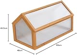 Garden Grow Wooden Outdoor Cold Frame Grow House Polycarbonate Shelter 90x48x50 view 10