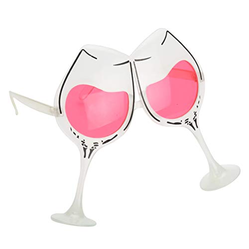 Red Wine Glass Shape Sunglasses Novelty Sunglasses Party Glasses Costume Cosplay Accessory Party Favors Photo Prop - Thumbnail 3