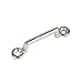 Amarine Made Pack of 10 Stainless Steel Bimini Top Strap, Pad Eye,Footman's Loop for Jeep Corvette, Buggy, Kayak Tie Downs