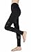 iEFiEL Womens Mesh Panel Yoga Running Leggings Gym Workout Tights Black L