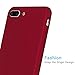 Turata iPhone 7 Plus Case Slim Fit Premium Coated Light Weight Ultra Thin Hard PC Case for iPhone 7 Plus 5.5 inch (2016) - Matte Red