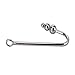 Beauty7 Premium Stainless Steel Anal Hook Bondage Hook with 1.2″ Triple Ball End for BDSM Rope Anus Butt Plug Hook Unisex Fetish Game Sex Toythumb 3