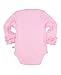 RuffleButts® Baby/Toddler Girls Pink Ruffled Long Sleeve Layering Bodysuit - 6-12m