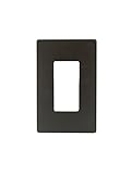 Legrand - PASS & SEYMOUR RWP26DBCC6 Radiant Single Gang Screwless Plastic Wall Plate, Decorative wall plate, Dark Bronze