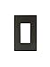 Legrand - PASS & SEYMOUR RWP26DBCC6 Radiant Single Gang Screwless Plastic Wall Plate, Decorative wall plate, Dark Bronze
