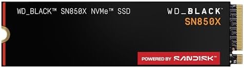 WD_BLACK 2TB SN850X NVMe Internal Gaming SSD Solid State Drive - Gen4 PCIe, M.2 2280, Up to 7,300 MB/s - WDS200T2X0E