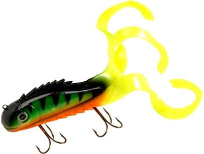 Mid Medussa Chaos Tackle Firetiger 10" Musky Pike Lure Muskie Bait Lures Swim Bait Bull Dawg