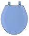 Standard Wood Toilet Seat, Light Blue - 17 Inch - Fits All Standard Size Fixtures - Easy to Install Fantasia by Achim Home Decor