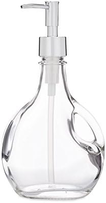 Bella Glass Soap Dispenser with Metal Pump (Chrome Rustic)