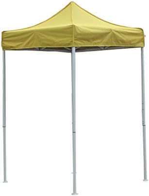 OTLIVE 5'x5' Canopy Tent Commercial Event Easy Up Pop Up Adjustable Portable Tent w/Carry Bag (Yellow))