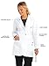 Grey's Anatomy 4425 Junior 3pkt Fitted Front White Lab Coat w/ Embroidered Heartline Detail (M)