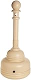 Eagle 1206BEIGE High Density Polyethylene (HDPE) SafeSmoker Cigarette Receptacle, 5 Quarts Capacity, 37.75