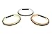 Hair Tie Bracelet - PLASTIC 3 pack - Rose Gold, Gold, Silver