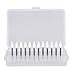 12pcs White High Speed Polishing Burs Stones Flame Shape FL2 FG Porcelain Tooth Resin Restores Ceramic Grinding Head