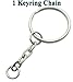Interway Trading Howling Wolf Style2 Color Dog tag Necklace Pendant 24 inch Stainless Steel Chain Giftpouch and Keyring