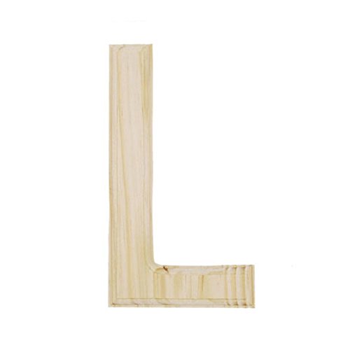 6" Blank Unfinished Wooden Letter L