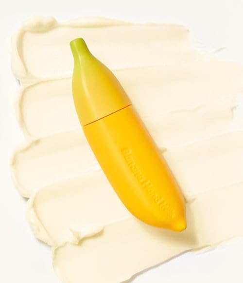 TONYMOLY Banana Hand Cream – Nourishing & Hydrating Hand Lotion with Banana Extract, Milk Protein & Shea Butter for Dry, Cracked Hands, 1.52 oz