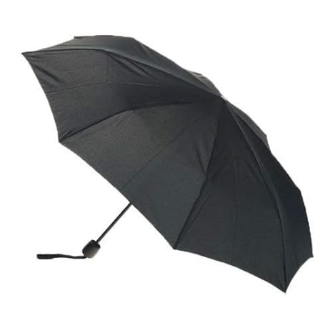 Black 2-Fold Umbrella, Water Proof | Rain, Sun & UV Rays Protection Umbrella for Men and Women