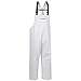 Grundens Men’s Shoreman Bib Pants | Stain-Resistant, Waterproof Seafood Processing Bibs, White, Large