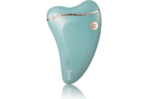 Emay plus Facial All in One Skin Massager, Gua Sha Cold/Warm Firming V-line Wrinkle Reduce Lifting (HazeBlue)