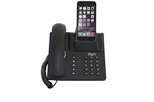 Zigee Dock Apple iPhone / iPad Mini Charging And Docking Station, Turn Smartphone/Tablet Into Full Featured Office Desk Phone, Home And Office Use, Easy Conference Calling & Speaker Phone (Apple iOS)