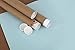 Kraft Mailing/Shipping Tubes with White End Caps by MT Products (3 inches Wide x 6 inches Length) (6 Pieces)