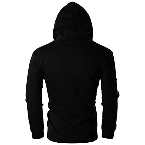 Clearance!Men's Darawsting Polid Slim Fit Long Sleeve Zipper Hoodie Pocket Outwear - Thumbnail 2