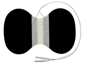 Almohadilla electrodo para cuello Para TENS EMS electroestimuladores conexión de clavija mm