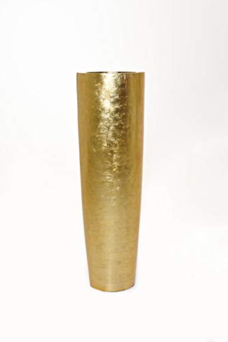 Vivanno Pflanzkübel Blumenkübel Bodenvase PILA Gold Hochglanz (120 x 37) – Bild 8