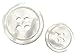MisterShop Genuine Mother of Pearl Buttons (Ivory)- Set of 11