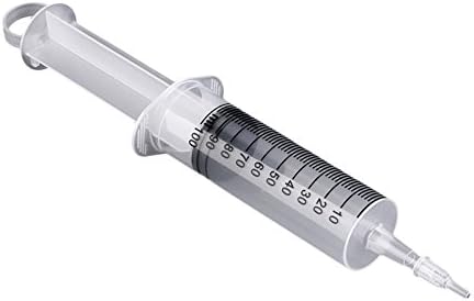 100ml Plastic Syringe Measuring Liquids Nutrient Reusable Kitchen Tool Metric