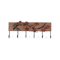 HXGL-Hanger Idyllic Wooden Decorative Hooks Creative Personality Home Coat Hanging Bedroom Wall Hook Hooks Natural Fresh Practical and Beautiful (Color : B)