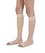 Jomi Compression Knee High Stockings Collection, 20-30mmHg Surgical Weight Open Toe, Full Wide Calf 221 (Large, Beige)