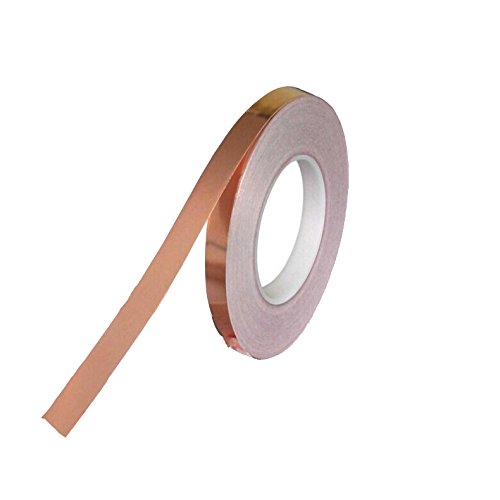 image for LGEGE (2 rolls) Dual Conductive Adhesive 55yd Electron Copper Foil Tap