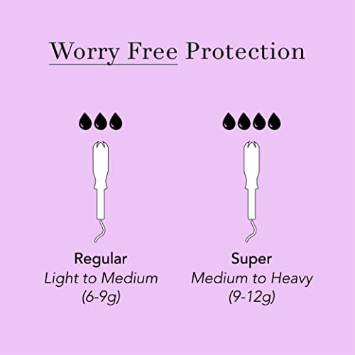 Rael Tampons, Compact Applicator Tampon Made with Organic Cotton