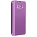 Slim Samsung Galaxy Note 9 Case, Translucent View Window Front Function Mirror Screen Flip Electroplate Plating Stand Scratchproof Full Body Protective Case for Samsung Note 9 (Purple)