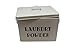 Laundry Powder/Detergent XL Vintage Storage Container, 5.2 Quarts, Tin, Cream/Tide, XL, Home Decor