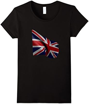 Women's UK England Wales Flag Small Black