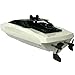 SkyCo H116 RC Boat 2.4Ghz Small Size Remote Control Electric RC Racing Boats Toy for Kids Men Girls Adults Pool Lake Outdoor Use White Color