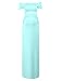 BlackCherry Women's Off Shoulder Short Sleeve Maternity Casual Maxi Dress,Mint Blue,Small