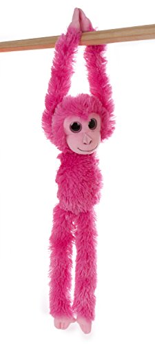Aurora World â€“ Hanging Monkey â€“ Soft and Snuggly Plush Stuffed Animal â€“ Pink, 18â€