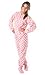 Footed Pajamas - Pretty In Polka Adult Fleece
