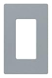 Lutron Claro 1 Gang Decorator Wallplate, SC-1-BG, Bluestone