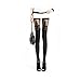 Zacoo Women's Faux PU Leather Punky Leggings Size M Black